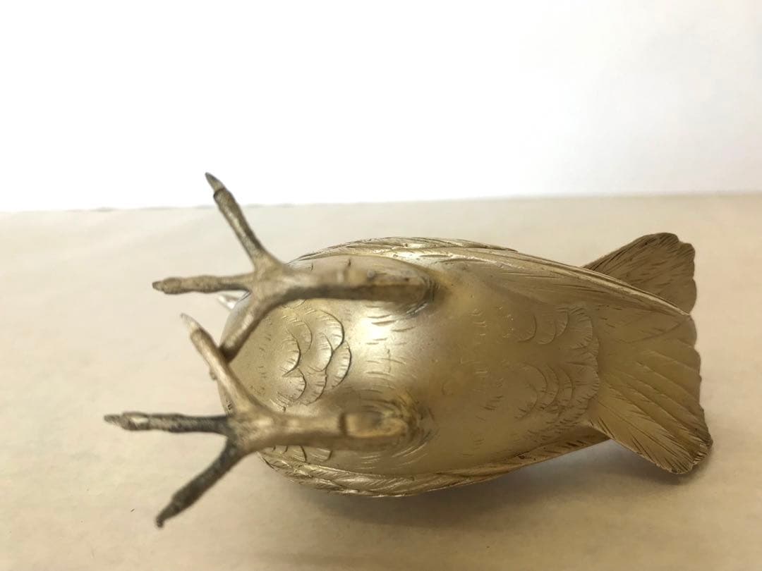 銀製:夫婦鳩置物