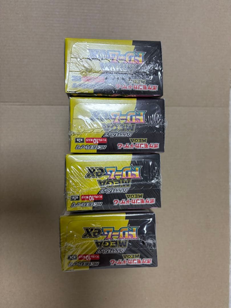 ポケモンカードゲーム　MEGAドリームex シュリンク付き　4BOX
