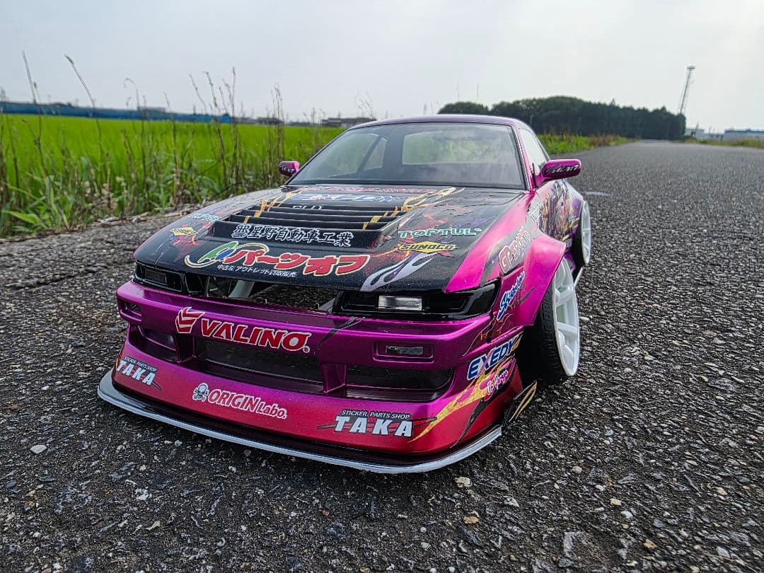 アディクション　オリジン　S１３シルビア　製作済み新品ラジコンホディ