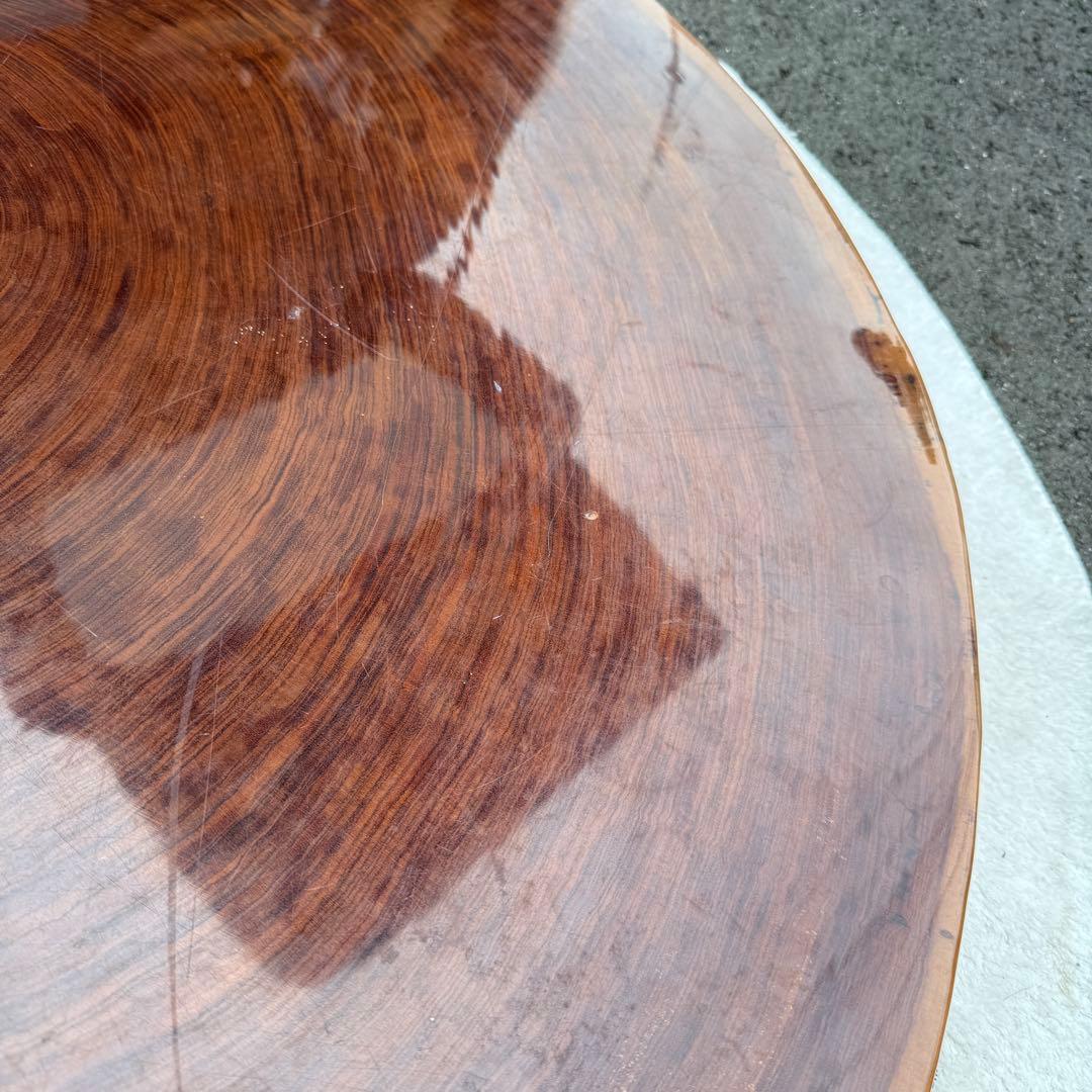 ☆円形木製テーブル☆無垢 木 一枚板テーブル ローテーブル ちゃぶ台