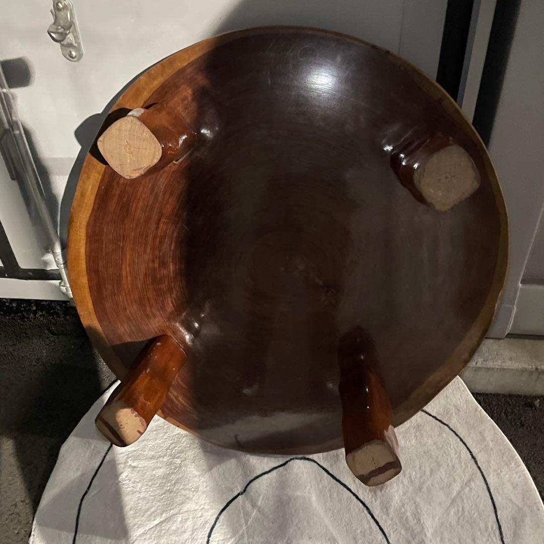 ☆円形木製テーブル☆無垢 木 一枚板テーブル ローテーブル ちゃぶ台