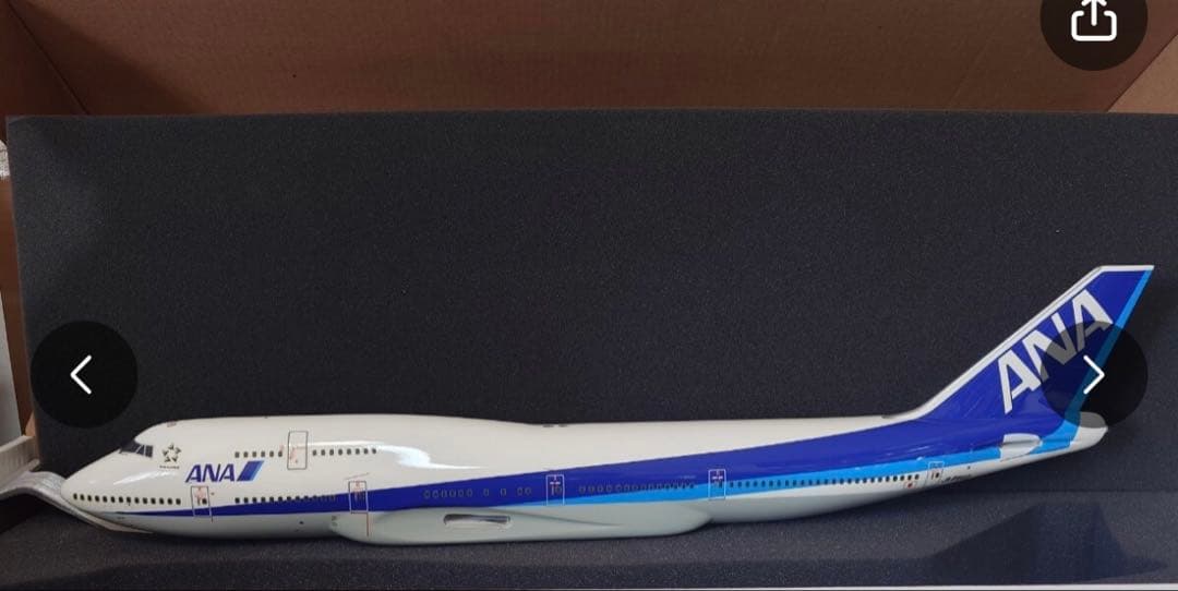 【新品◦未展示】ANA 747 1/100 スタンド付き パックミン