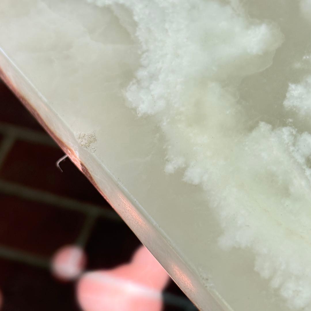 大理石テーブル アンティーク レトロ コーローテーブル　W100×D50×H46