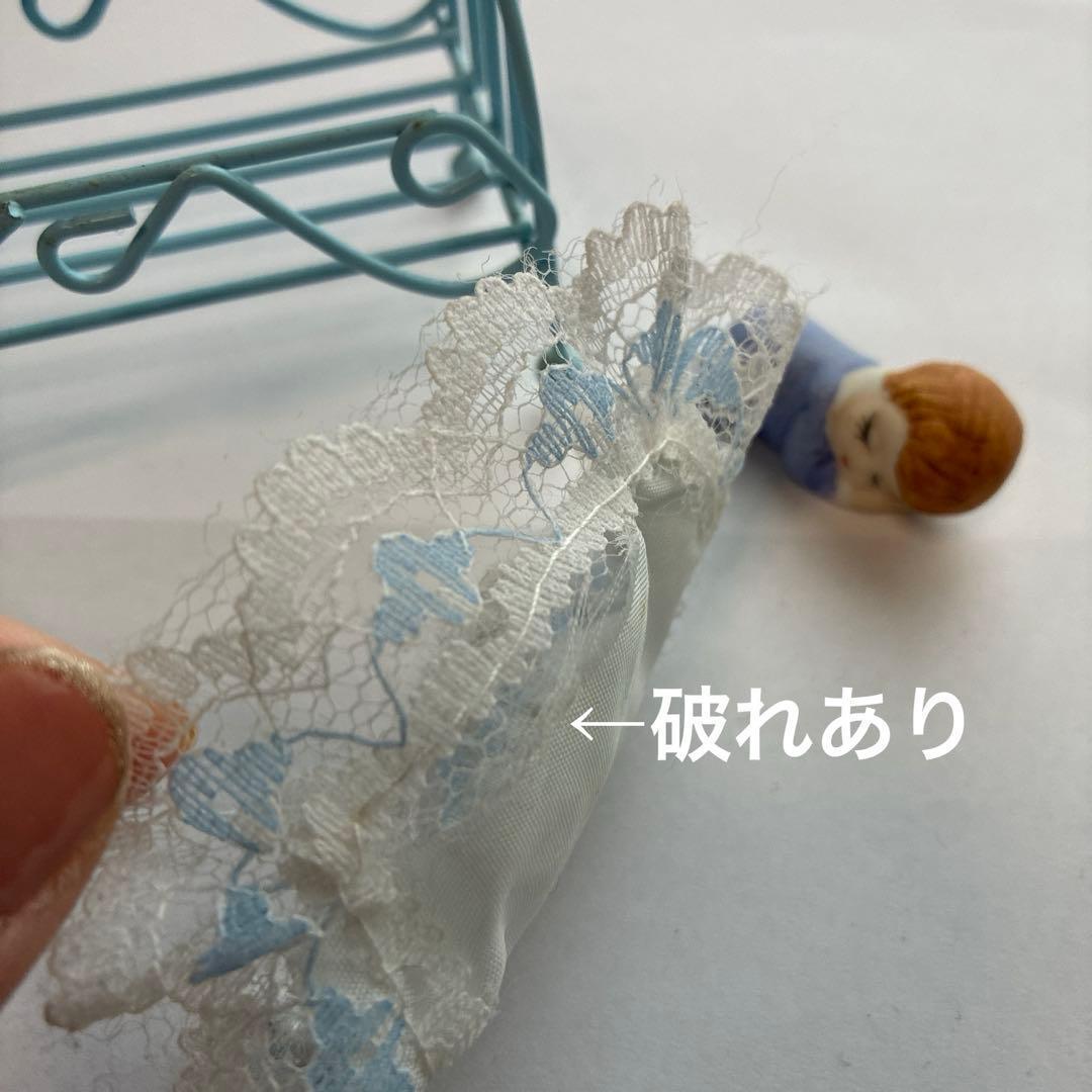 希少　赤ちゃん　置物　ねんね　ベビーベット　かわいい　アンティーク　レース