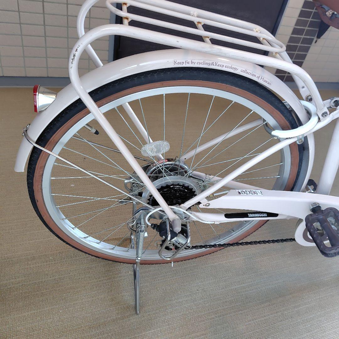 えれな♪自転車24インチ 女の子 MAHALO 6段変速 【美品】