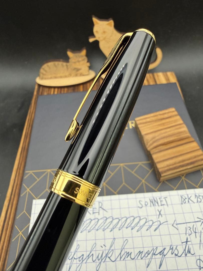 PARKER 万年筆 ソネット ラックブラックGT 18K X