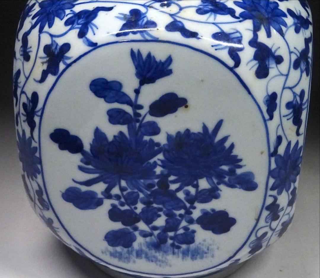 中国古玩 青花 染付 花瓶 2点 大明宣徳年製 含 唐物 t99147