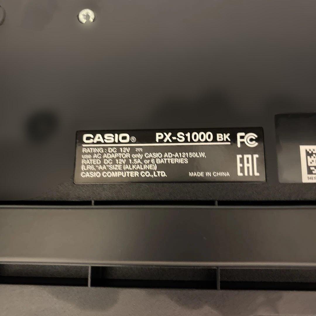 CASIO 電子ピアノ PRIVIA PX-S1000BK 2019年度製
