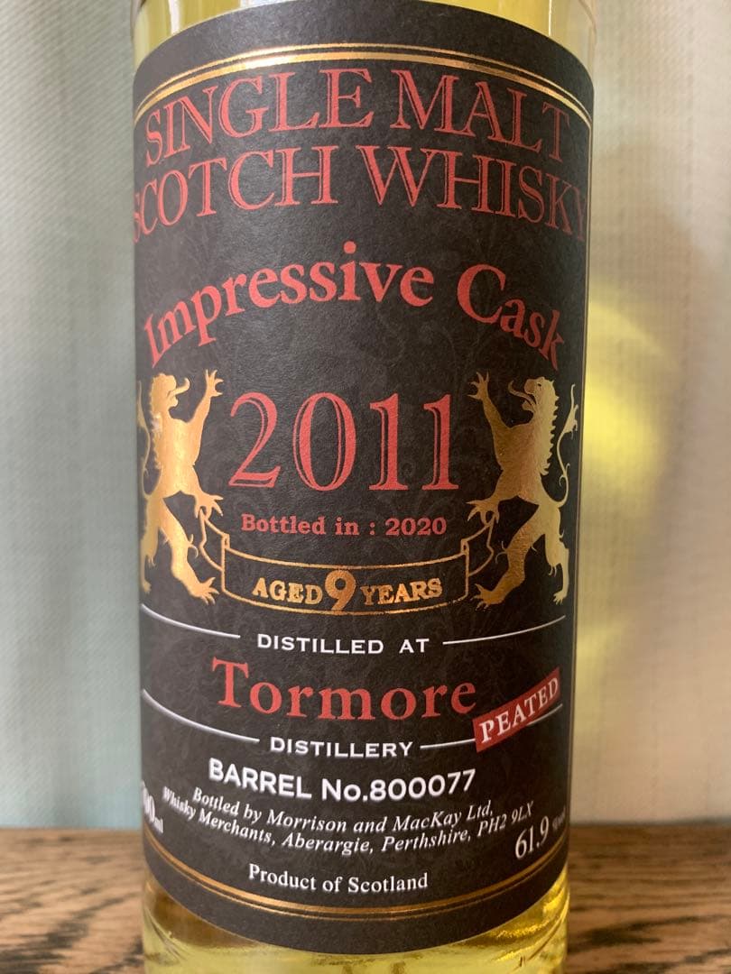 トーモア Tormore Impressive Cask 2011 9年