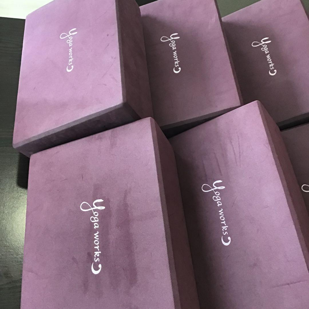 Yoga works ヨガブロック パープル　中古品　8個セット