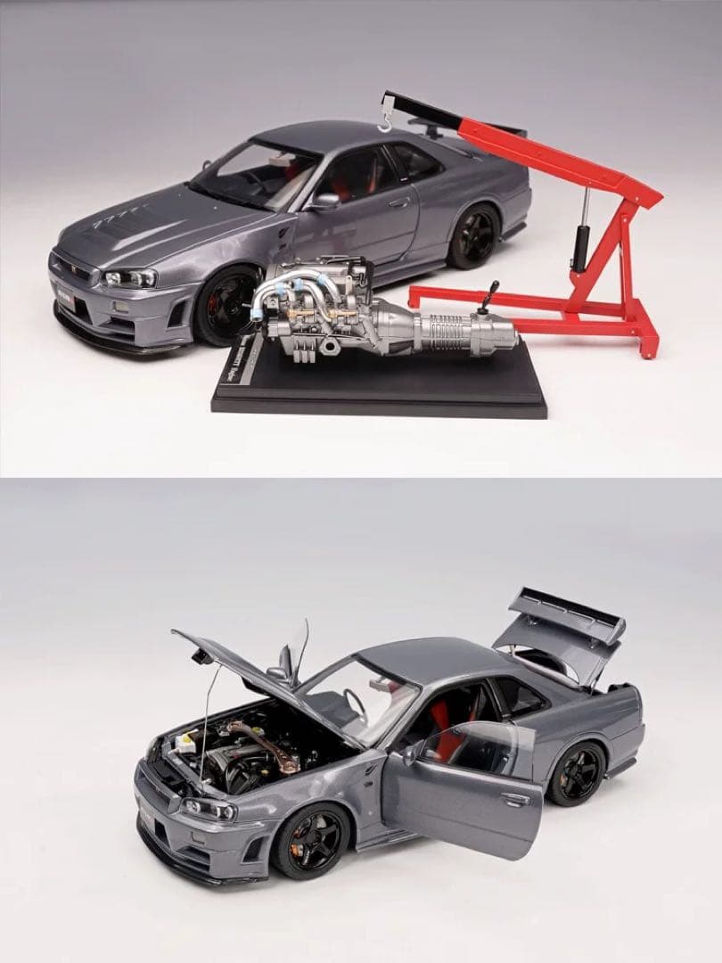 モーターヘリックス MOTORHELIX 1/18 GT-R R34 CRS