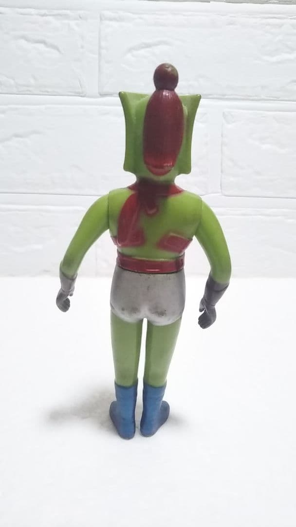 超貴重 ウッド製 グリーンマン ソフビ 当時物 検）ポピー ブルマァク レア