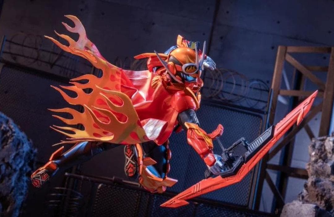 フィギュアーツ ファイヤーガッチャードデイブレイク、ワイヤー入りマント/マフラー