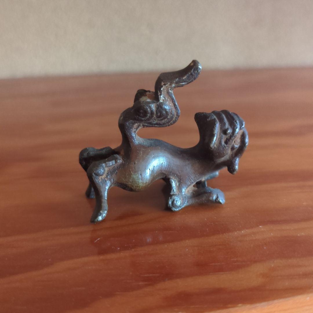 金属製 動物工芸品 犬の形