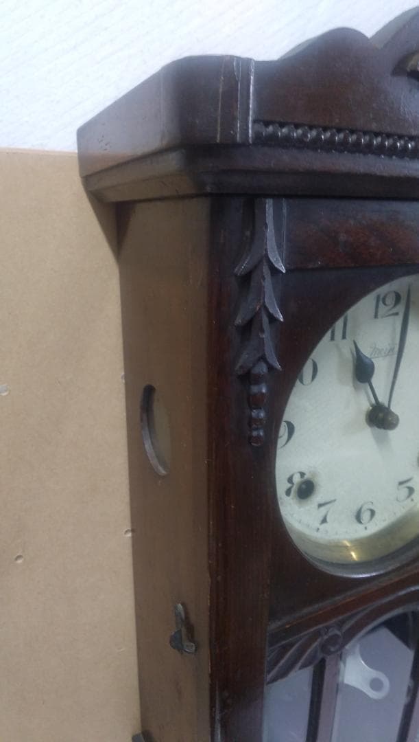 古い柱時計  ⑥
