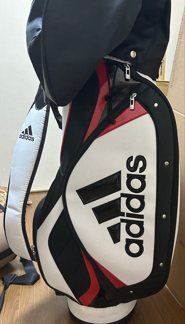 adidas ゴルフバック　ホワイト