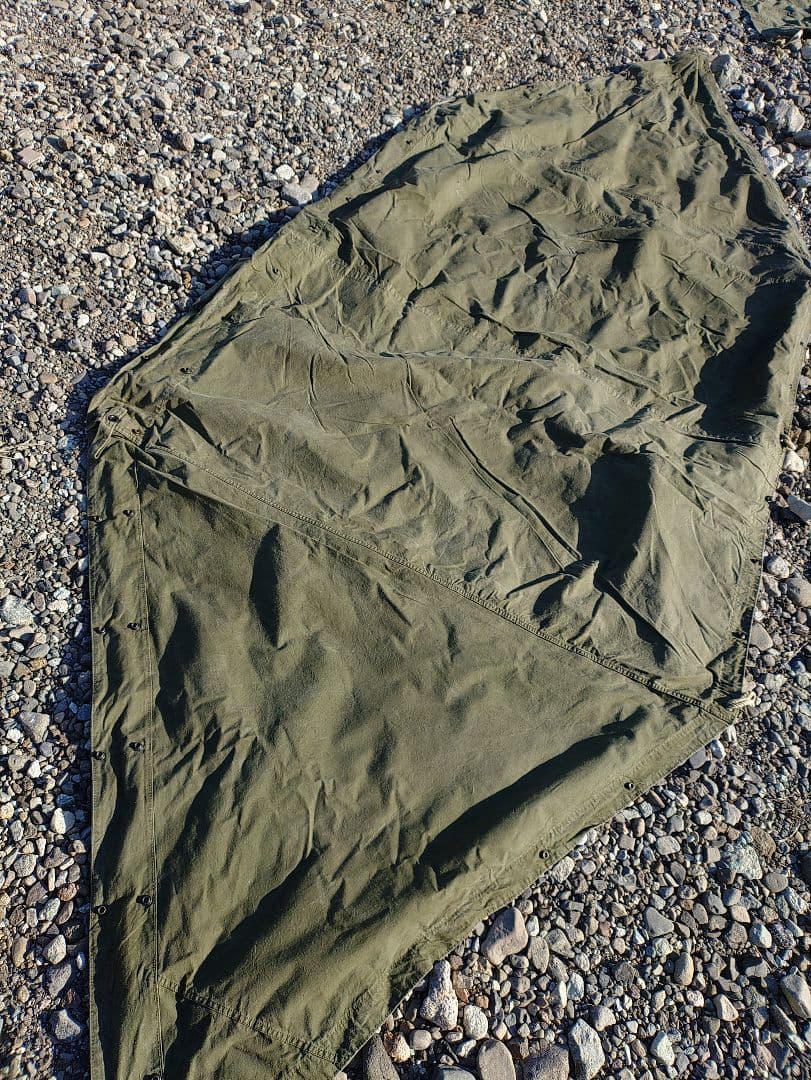 USパップテント　幕3枚セット　オリジナルカスタム＆マットレス、蚊帳セット無加工