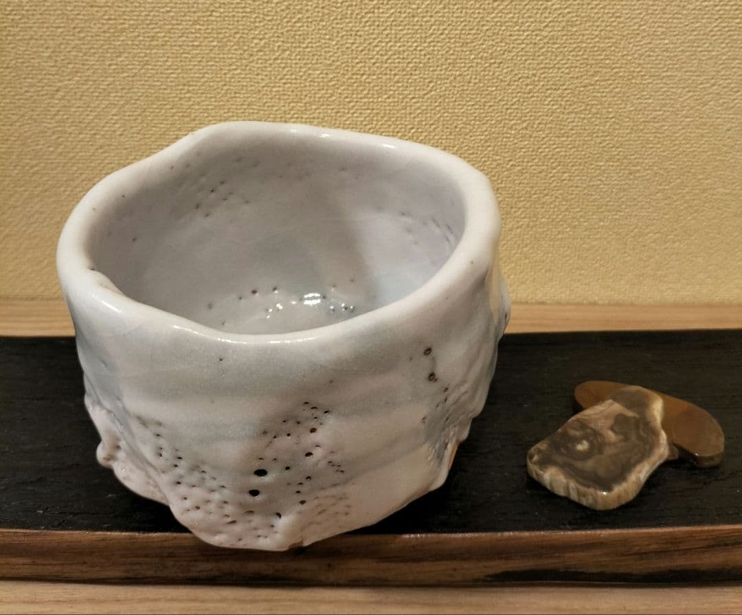 志野焼　抹茶茶碗