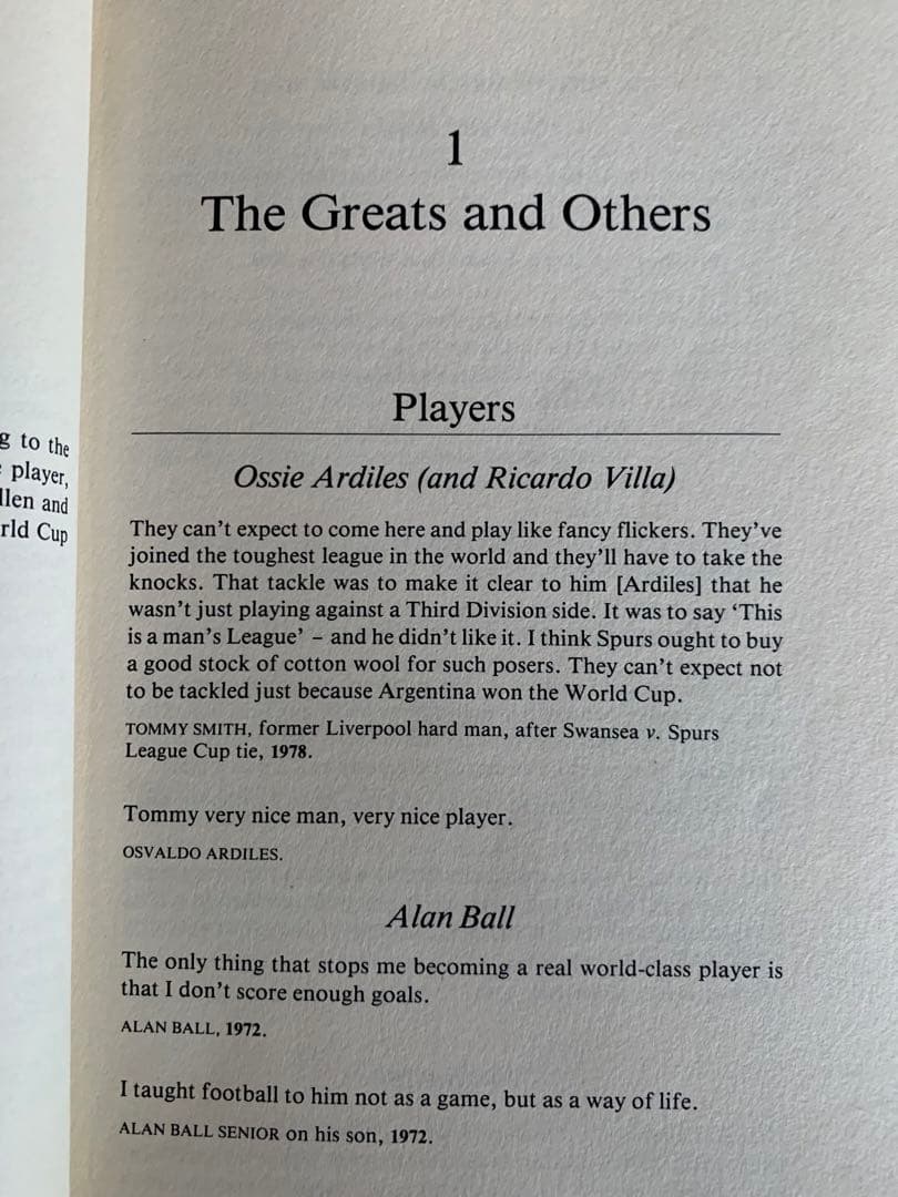 入手不可能！フットボール迷言集 1984年第一版初版本　英国でも入手不可能