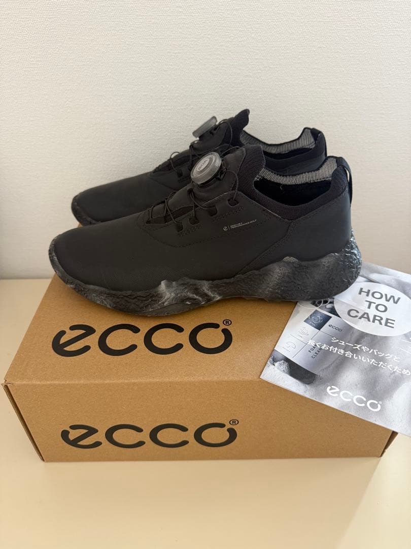 【美品】ECCO ゴルフシューズ 撥水加工！25.5cm