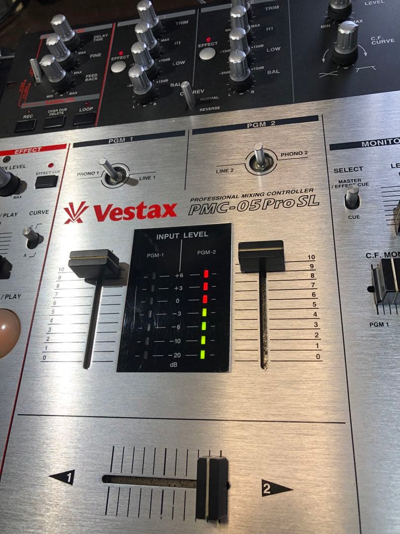VESTAX PMC-05ProSL フェーダーメンテカットラグ　アダプタ付属