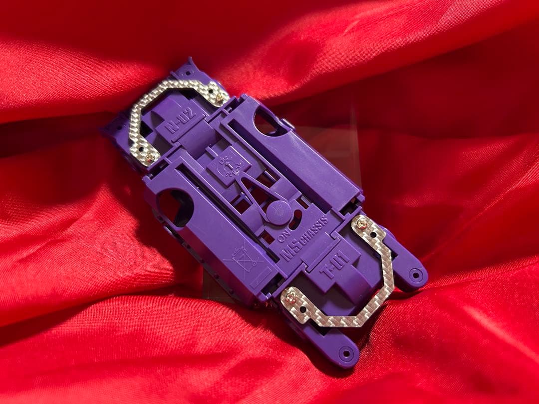 Ｎｏ．2 ミニ四駆 MSフレキ パープルシャーシ パーフェクトセット