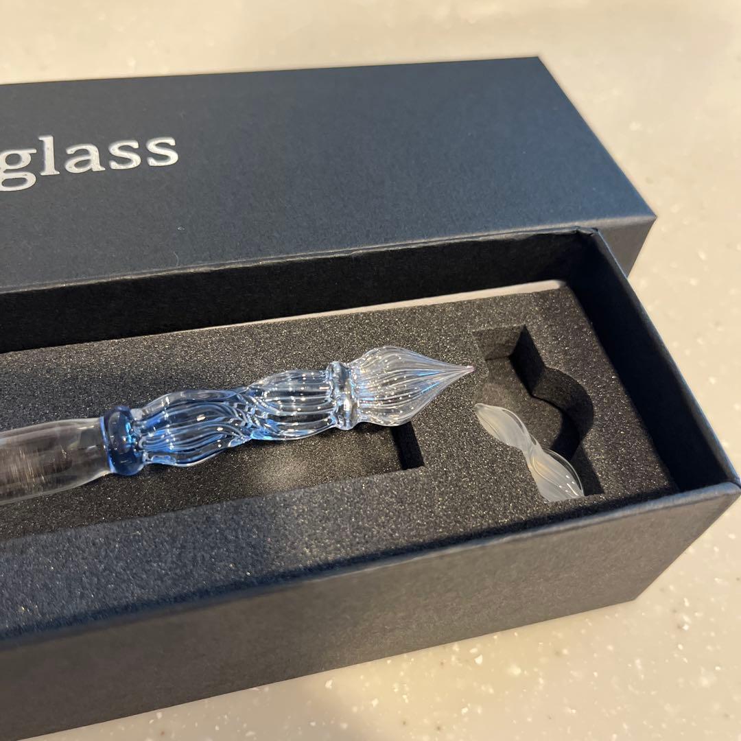 paraglass ブルーソーダ　ガラスペン