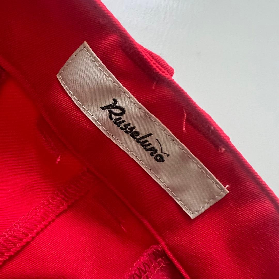 Russeluno ラッセルノ　刺繍　ハーフパンツ　メンズ　ゴルフ　XL 6 赤