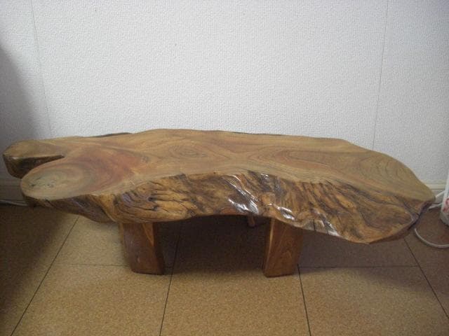 ◆天然木◆一枚板　テーブル　座卓◆約98×50センチ◆