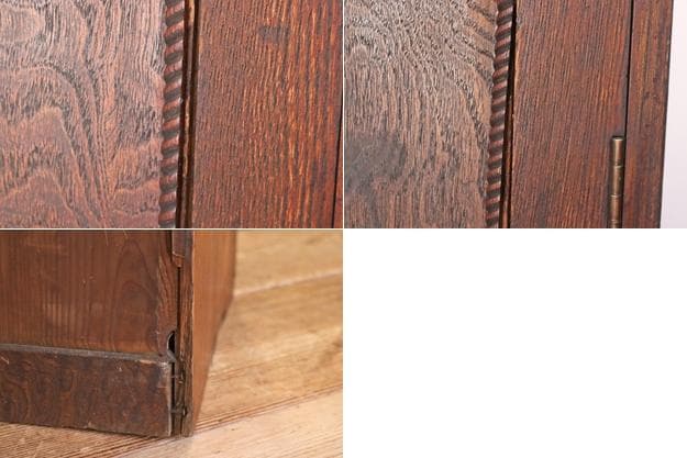 レトロ 小振り ガラスキャビネット 本箱 収納 ラック 引き出し 抽斗 2杯