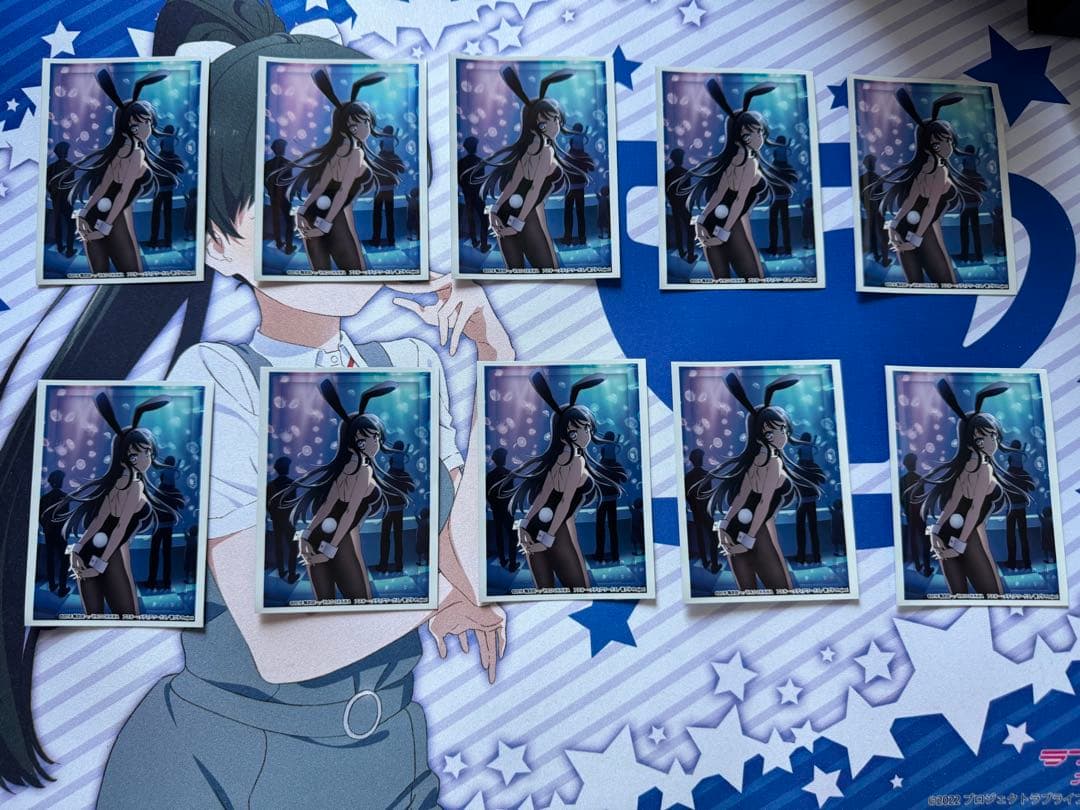 青ブタ　桜島麻衣　バニーガール　スリーブ　60枚セット