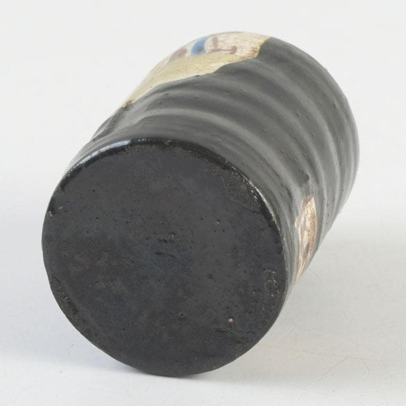 茶道具　尾形乾山　草文　茶入　仕覆付　裏千家八代　又玄斎極め箱　D 9466