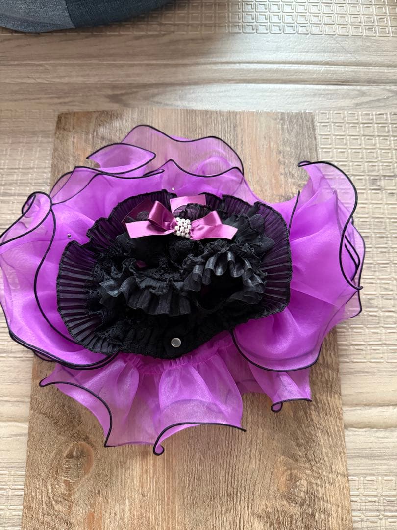 専用出品Luxe Birdie フリル付きドレス SSサイズ 黒と紫