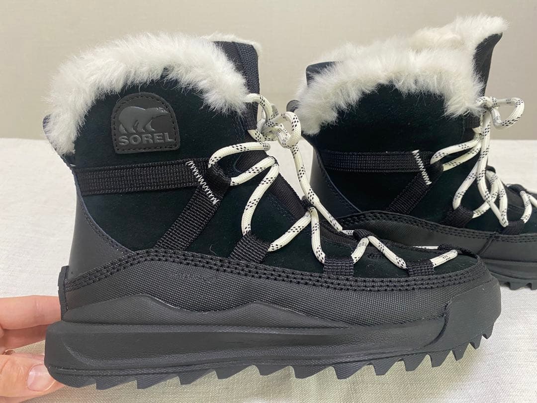 【新品・未使用】SOREL（ソレル）ウィンターブーツ・ブラック・24cm