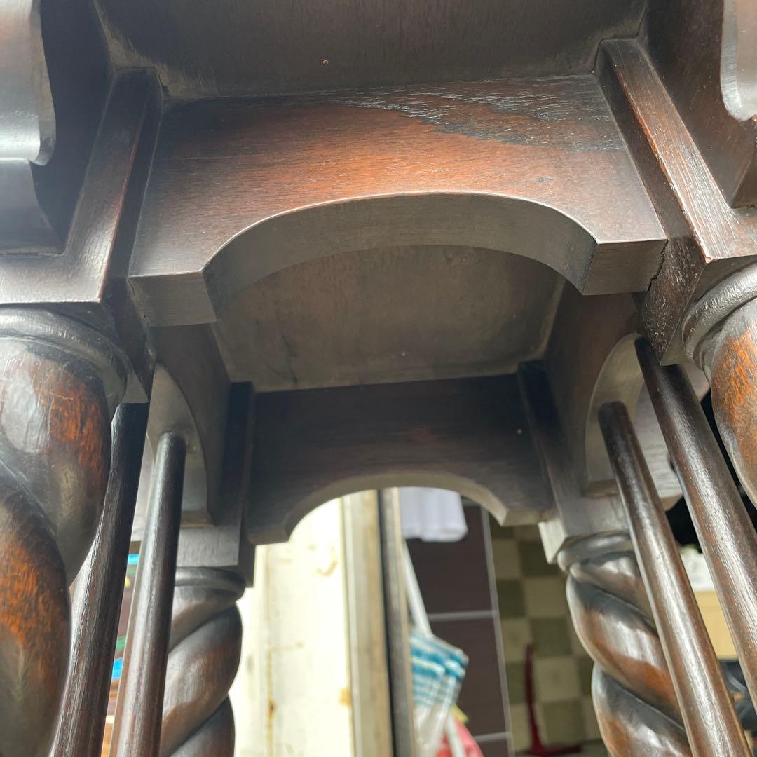 イギリスアンティーク　 飾り台 フラワースタンド 英国式 マホガニー レトロ