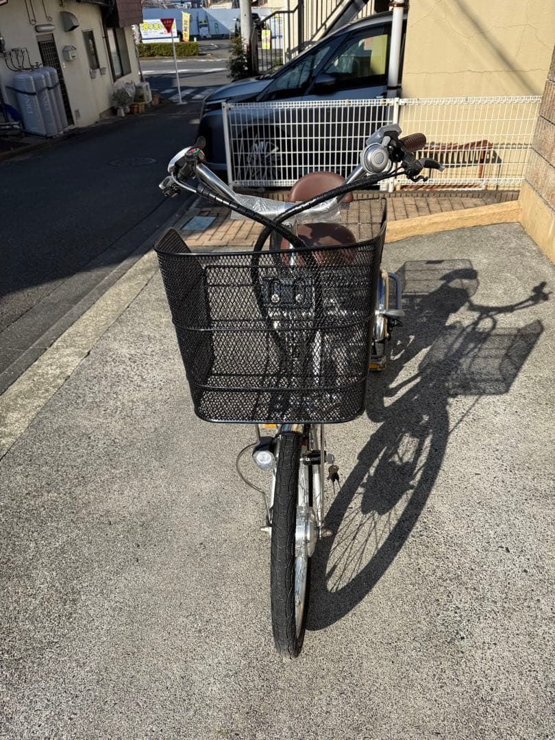 シルバー 三輪車 メッシュバスケット付き