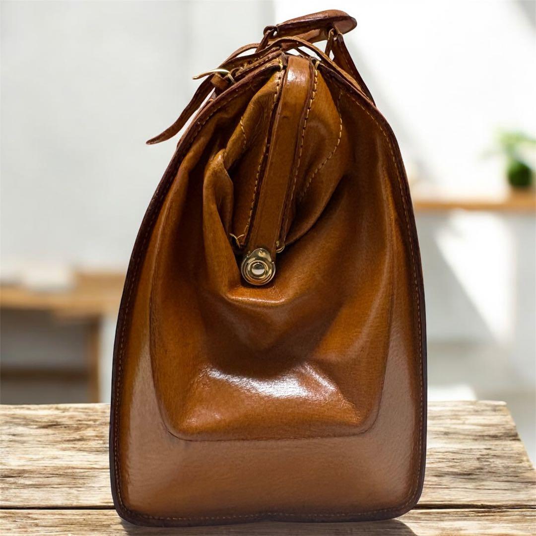 美品　ブルーノコンテイ　ボストンバッグ 本革　ドクターバッグ　昭和レトロ