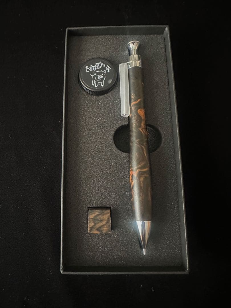 こぶた工房 シャープペンシル 黒檀瘤 極上 0.5mm