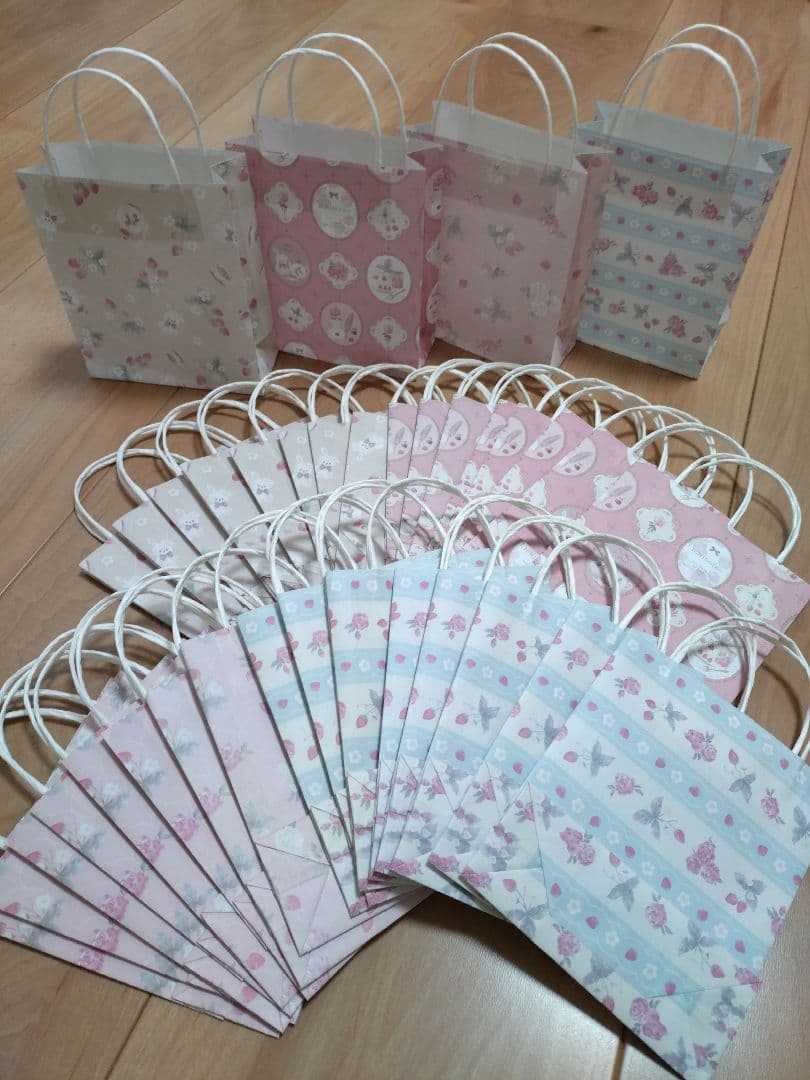 ミニ紙袋 大きめ「いちごいろ」「レトロベア」「テディベア」