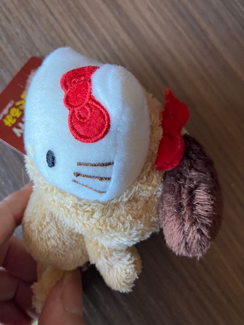 ハローキティ 犬コスチューム ぬいぐるみキーホルダープリ面ぐるみ新品