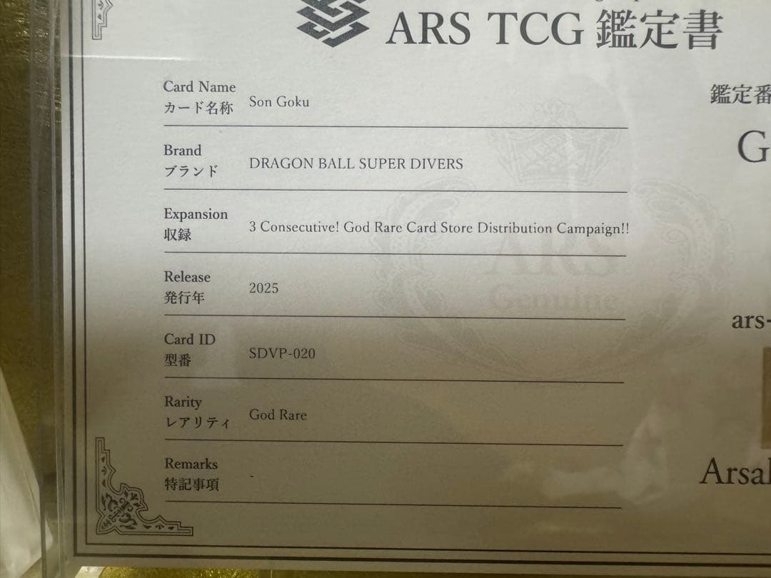 ARS10 2025 天使 悟空 スーパーダイバーズ GOKU 020 god