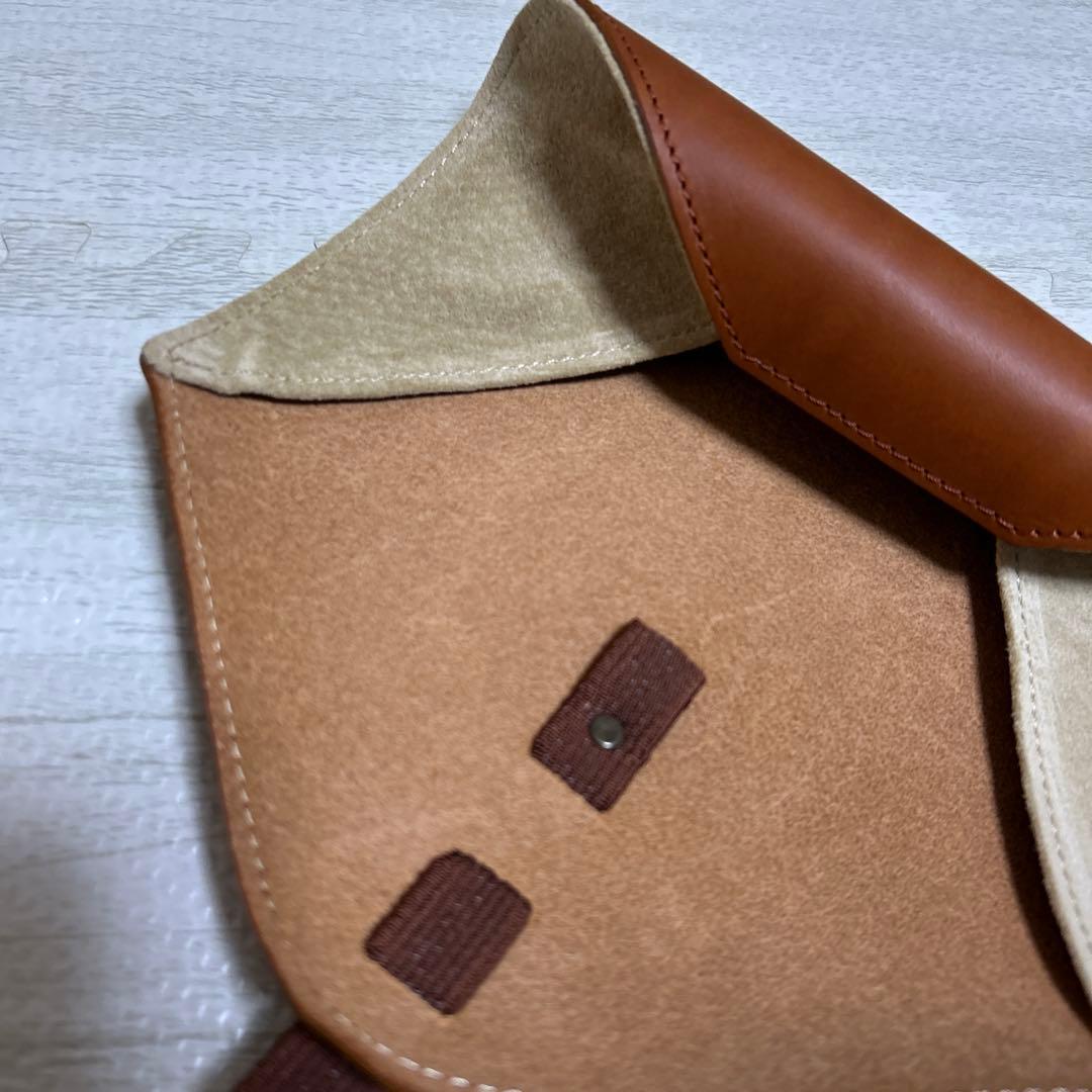 エムピウ　ロトロ　コニャック　イタリア製レザーロールペンケース ブラウン