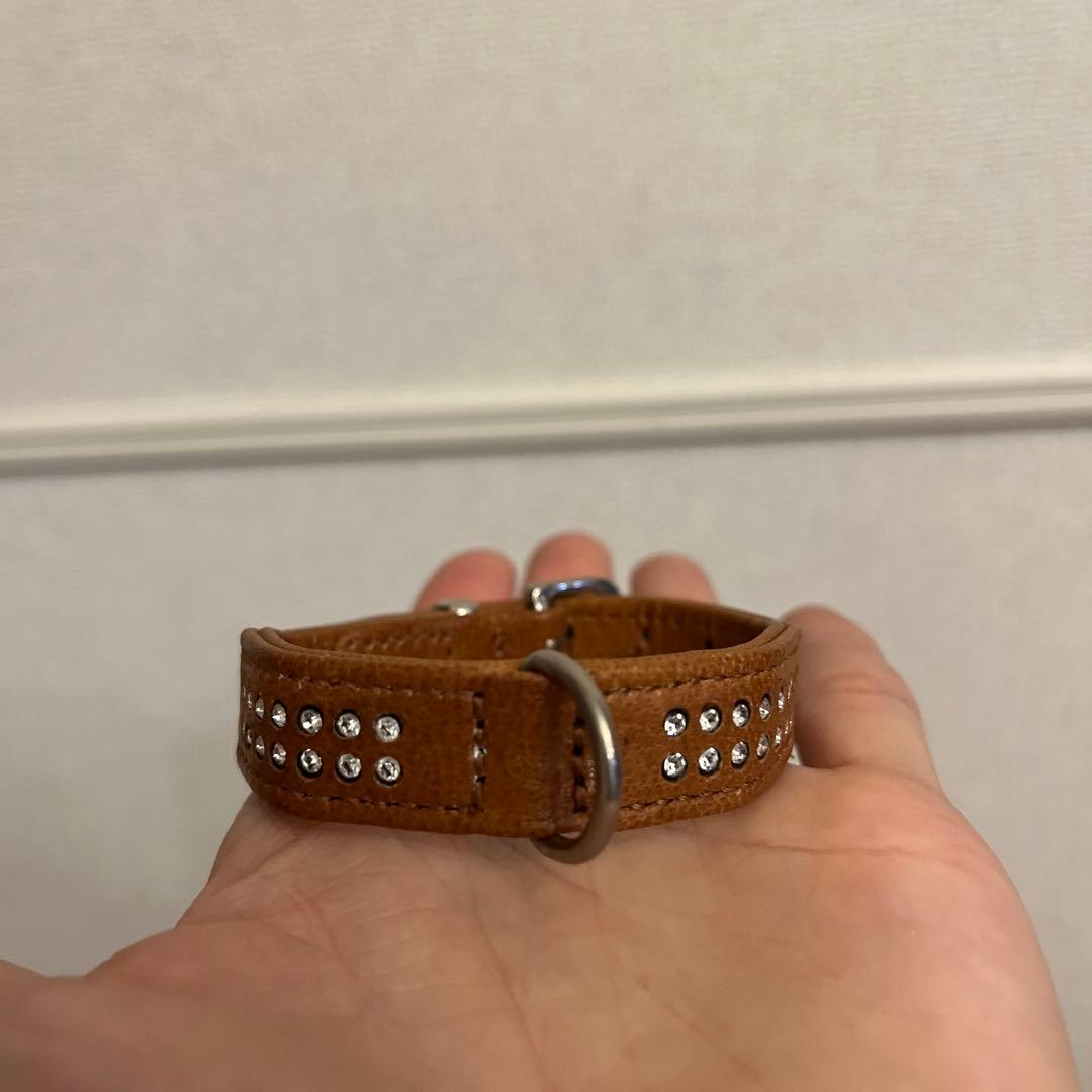 Hunter キラキラスワロフスキー付き　首輪　リード　ハーネスセット