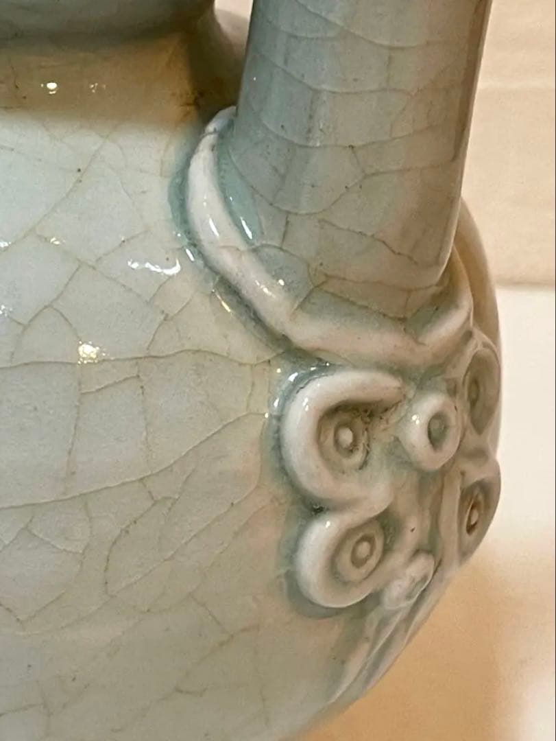 中国 北宋時代 青白磁 执壺 影青水注。