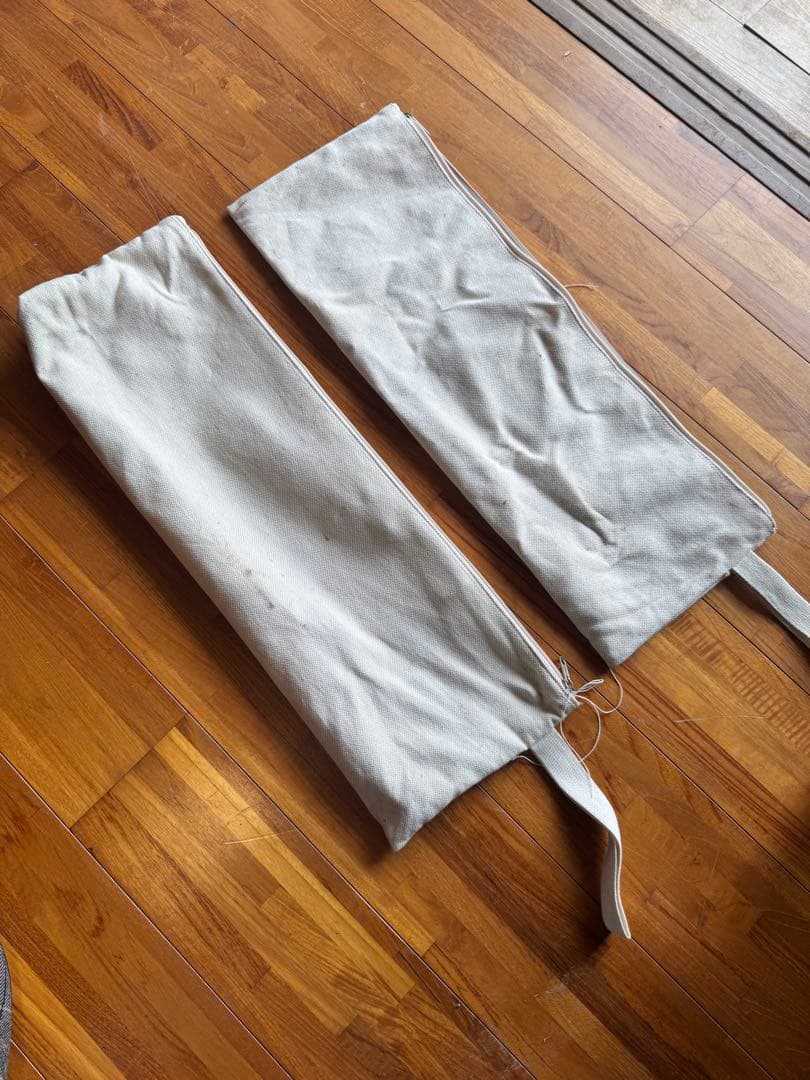 キャンプオンパレード　コンダクターズチェア2脚セット　帆布シート　収納袋付き