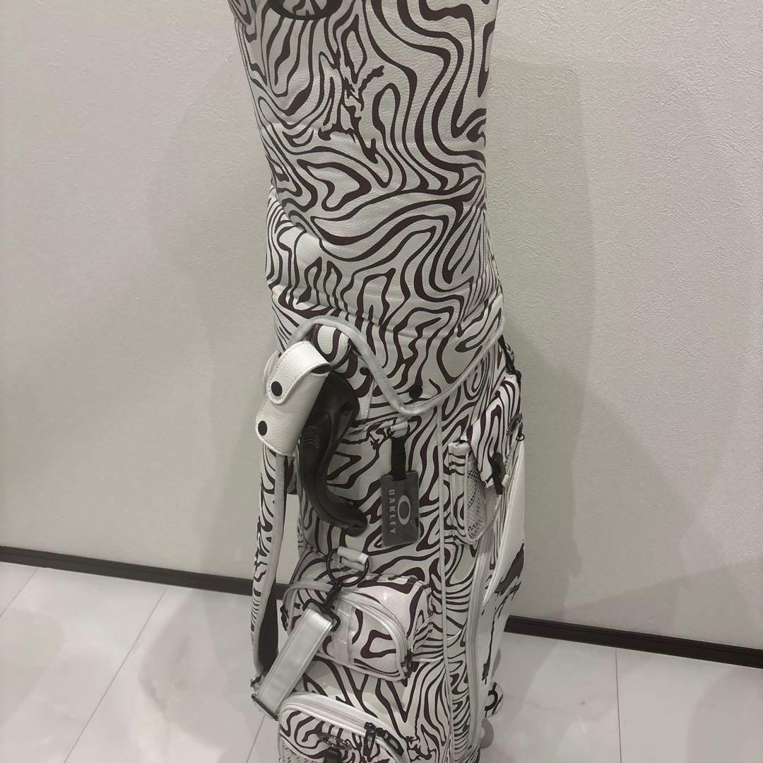 ゼブラ柄 キャディバッグ 大きめ