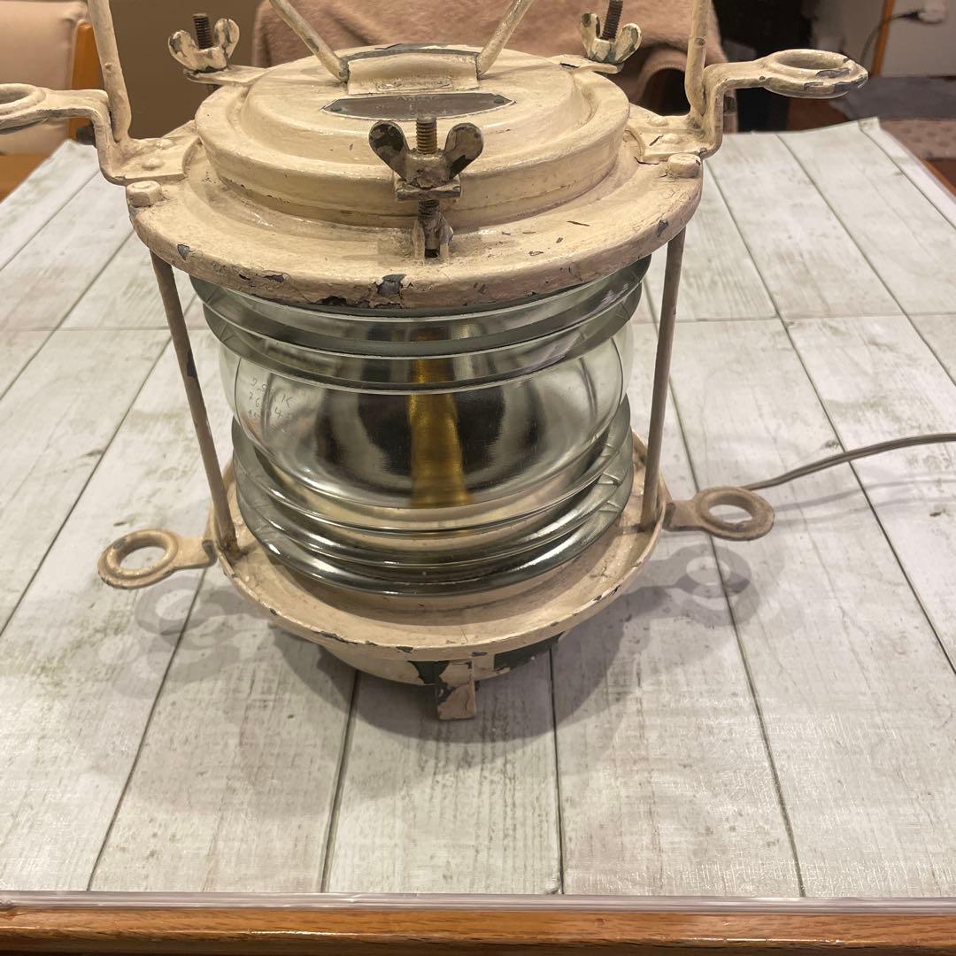 船尾燈　船用照明　マリンランプ　昭和レトロ アンティーク照明　海外使用　大きめ