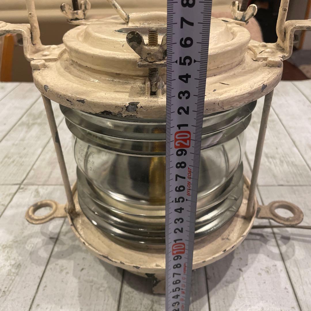 船尾燈　船用照明　マリンランプ　昭和レトロ アンティーク照明　海外使用　大きめ