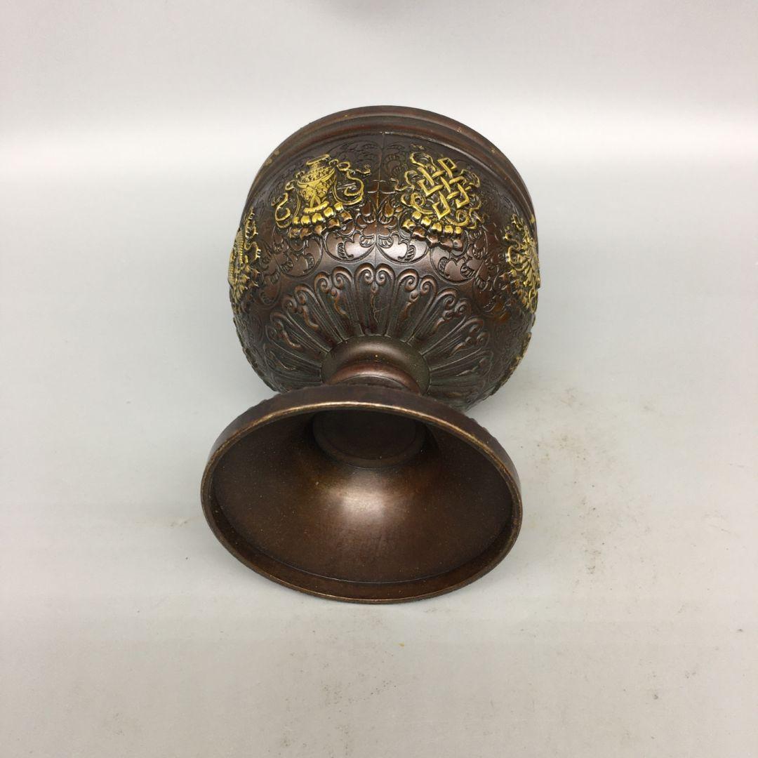 銅器 香薫炉 八宝吉祥香炉 供養薫香炉 香道具 装飾品 工芸品 置物