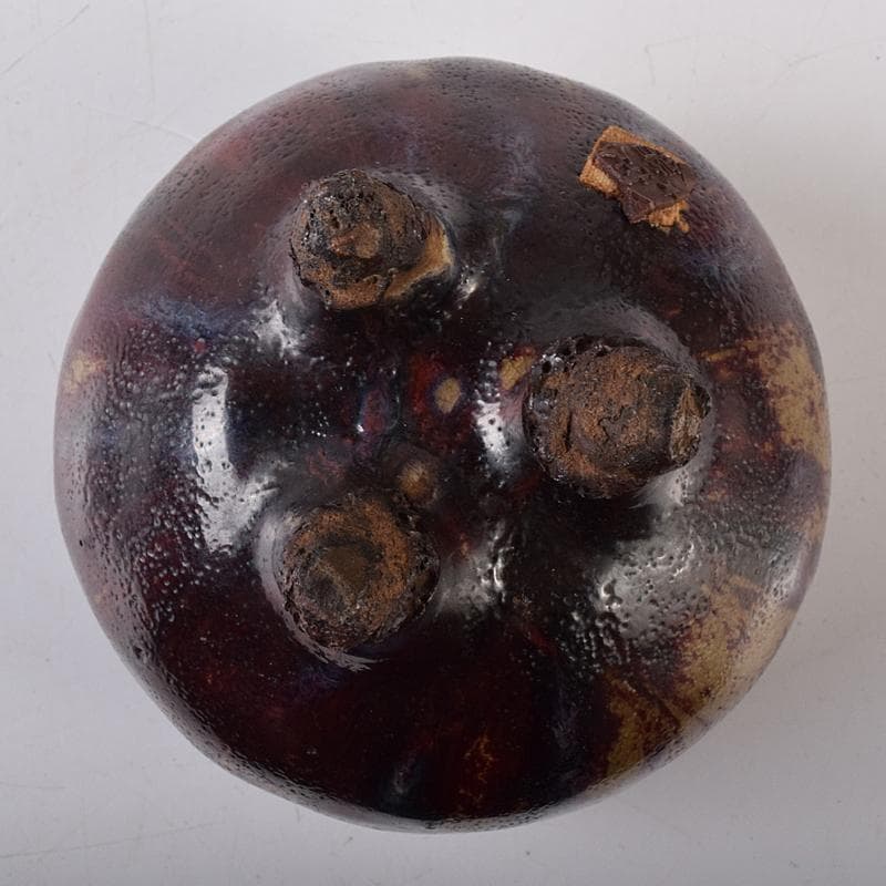 中国　均窯　釣窯釉　三つ足香炉　C　R8573